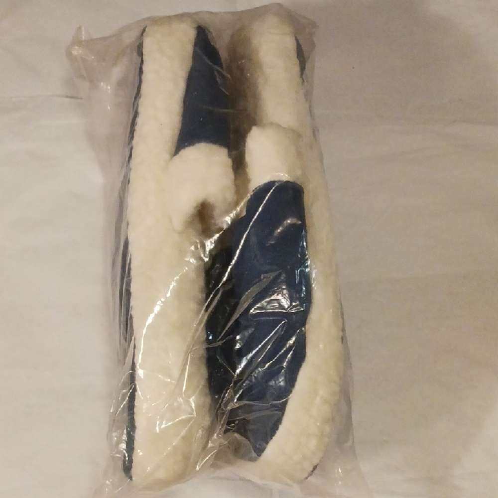 Blue and White Men's Loafers